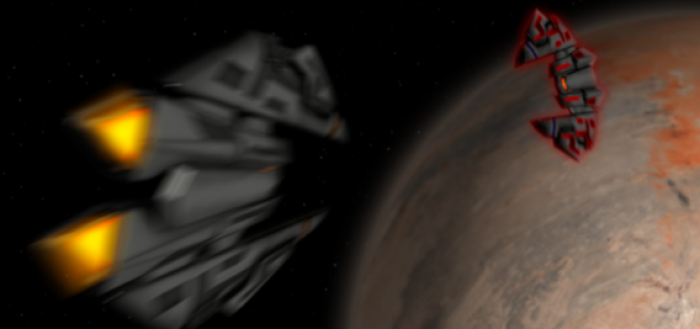 Imagem das naves espaciais do jogo